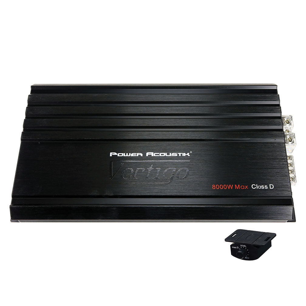 Power Acoustik Vertigo Series Monoblock Amplifier 8000W Max