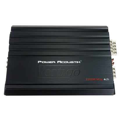 Power Acoustik Vertigo Series 4 Channel Amplifier 2200W Max