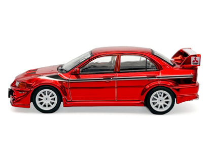 Mitsubishi Lancer Evolution VI RHD (Right Hand Drive) "Tommi Makinen Edition" Red Chrome "Hobby Expo China 2026" 1/64 Diecast Model Car by Works Model
