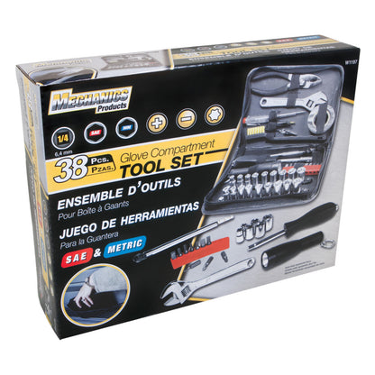 Performance Tool Compact Tool Set with Zipper Case (38 Piece Set)