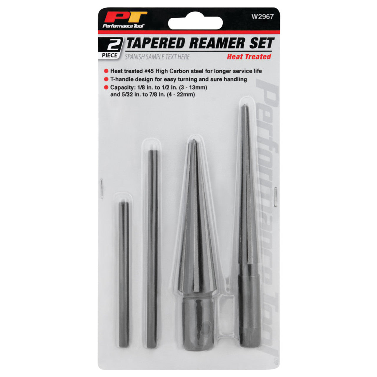 Performance Tool Tapered Reamer Set with T-Handle