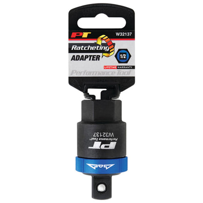 Performance Tool 1/2" Drive Ratcheting Adapter