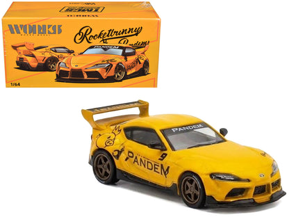 Pandem Supra Yellow "The Model Car Show Malaysia 2026" 1/64 T&y Diecast Model Car by Works Model