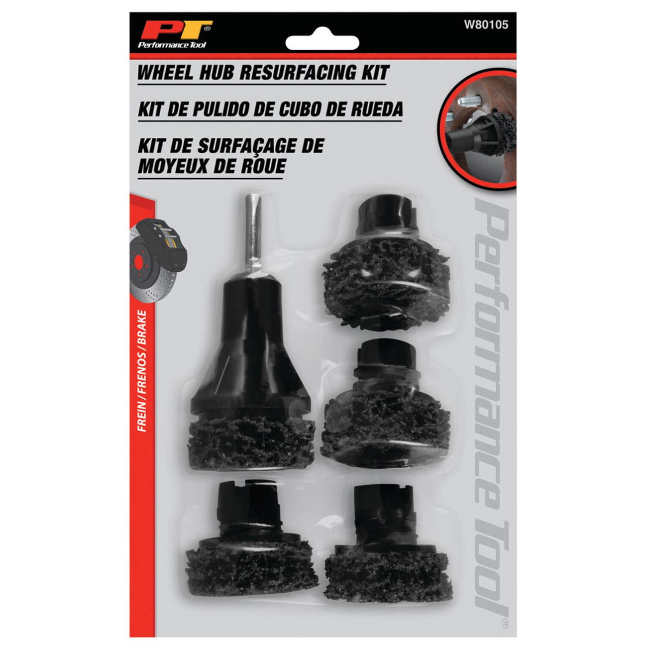 Performance Tool Wheel Hub Resurfacing Kit (6-Piece)