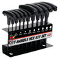 Performance Tool Soft Grip Dual Drive SAE Hex T-Handle Set (10 Piece)