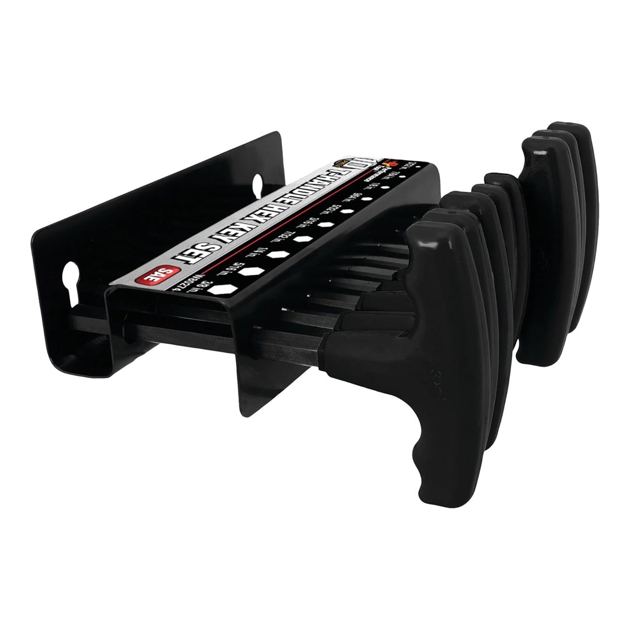 Performance Tool Soft Grip Dual Drive SAE Hex T-Handle Set (10 Piece)