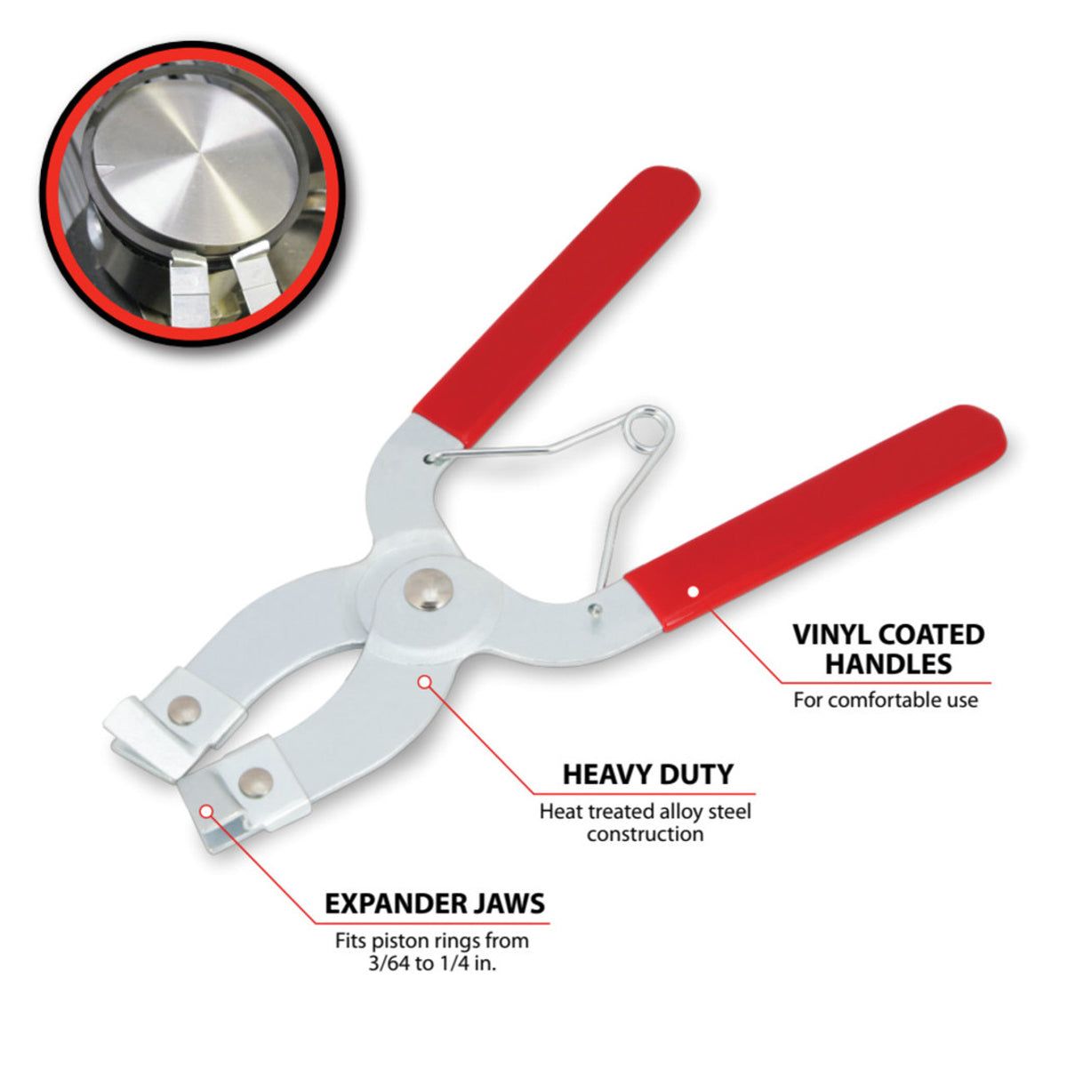 Performance Tool Piston Ring Installer - Compressor Pliers