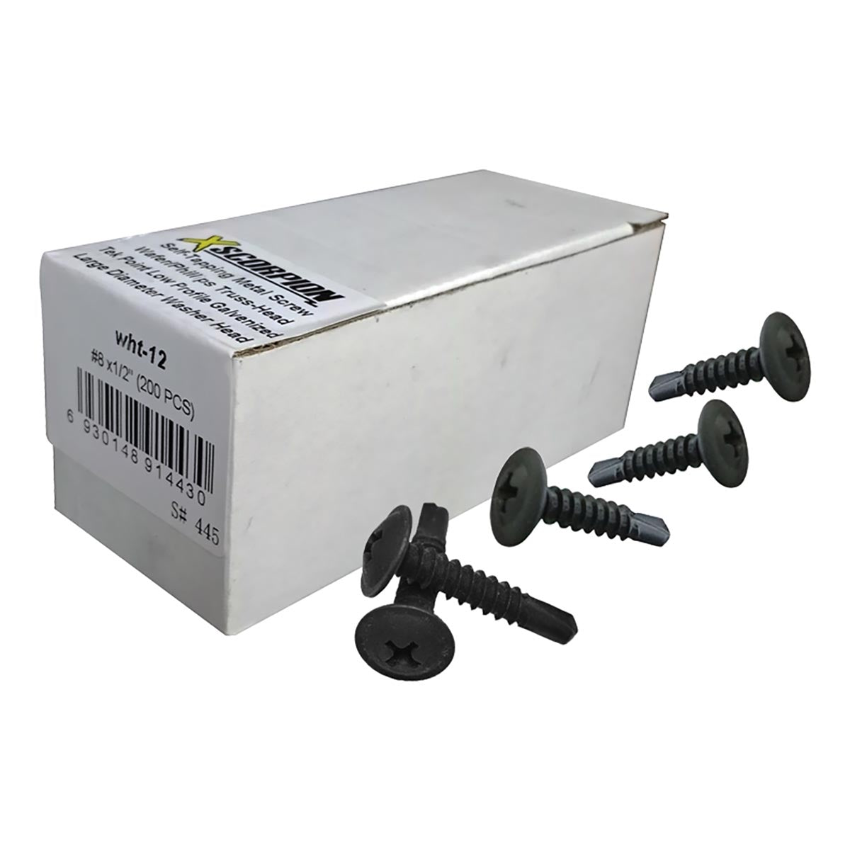 Xscorpion 1/2â€³ Wafer Head Self-Tapping Philips Screws (Box 200)