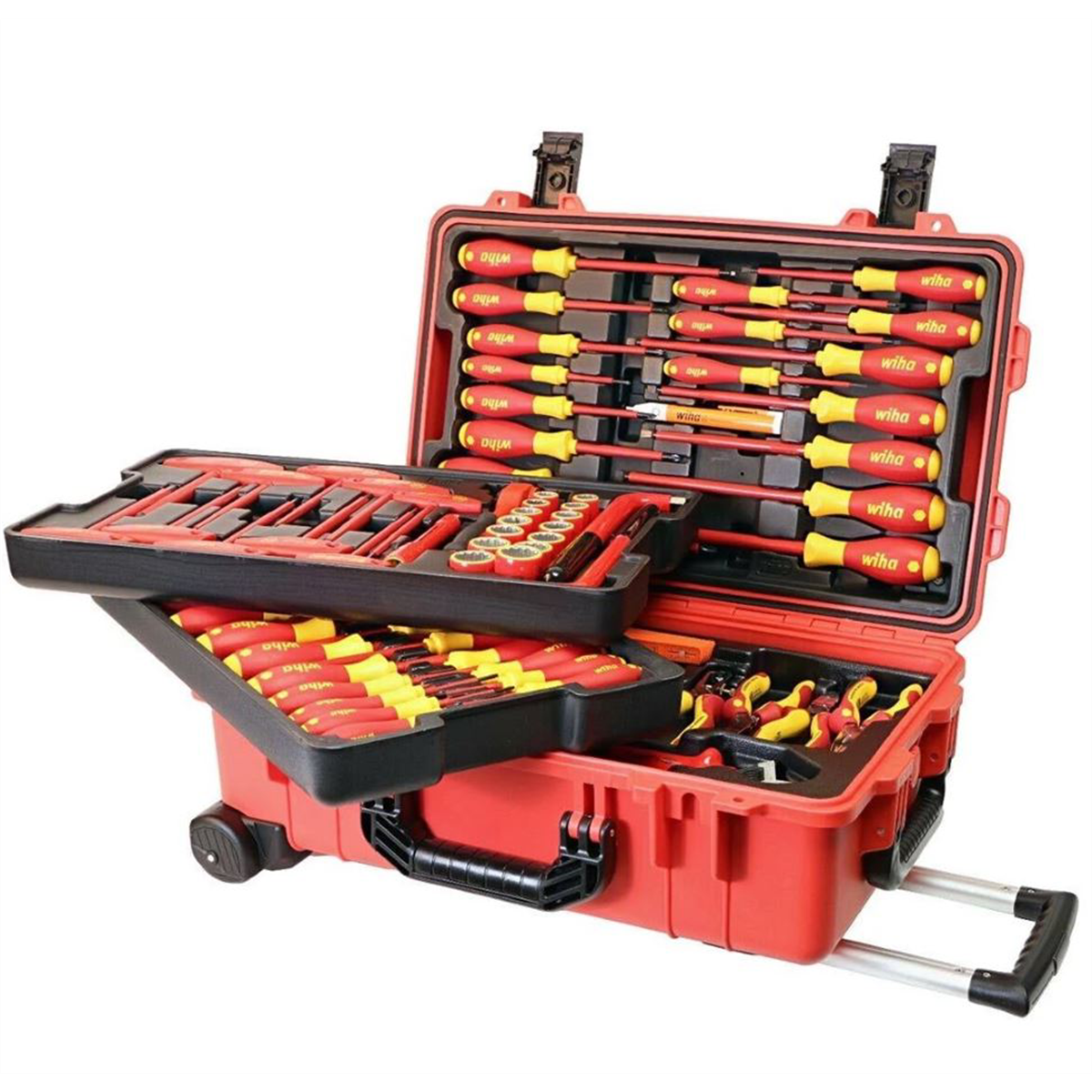 Wiha Tools Insul. 80 Piece Tool Set w/ Screwdrivers, Nut Drivers, Pliers