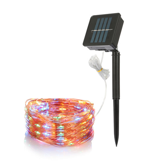 100 Leds Solar String Lights Outdoor Ip65 Waterproof Copper Wire Led Fairy Lamp