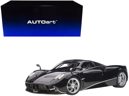 Pagani Huayra Gloss Black with Silver Stripes and Wheels 1/12 Model Car by Autoart <h2>Pagani Autoart</h2> <p>High-quality diecast perfect for collectors enthusiasts. Features detailed interior exteri