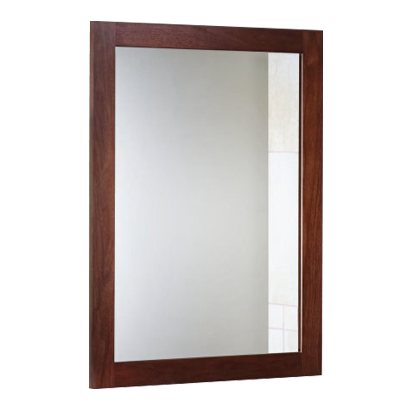 Wall Mount Mirror 11.8X15.7Inch Wood-Like Frame Rectangle Modern Hanging For Ba