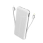 10000Mah Power Bank Portable Charger With Us Plug 2 Built-In Cables External Ba