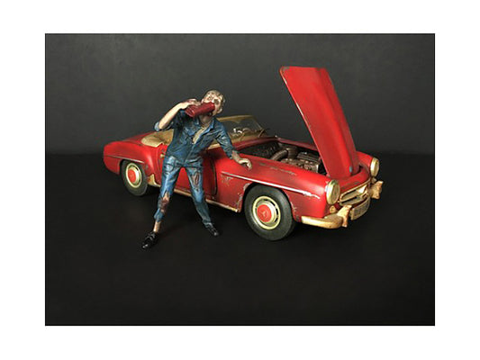 Zombie Mechanic Figurine III for 1/18 Scale Models by American Diorama <h2>Zombie Diorama</h2> <p>High-quality diecast model car perfect collectors and enthusiasts. Features detailed interior exterior