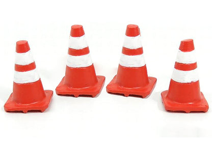 Traffic Cones Set of 4 Accessory For 1:24 Models by American Diorama <h2>Traffic Diorama</h2> <p>High-quality diecast model car perfect collectors and enthusiasts. Features detailed interior exterior