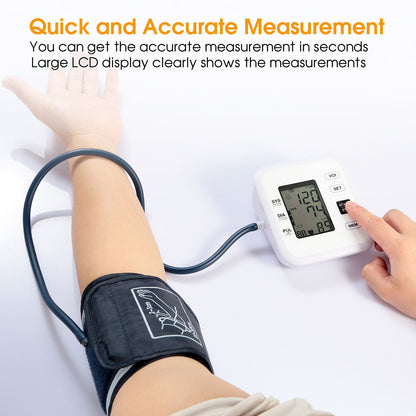 Arm Blood Pressure Monitor With Adjustable Cuff (8.7In-12.6In) Irregular Heartb
