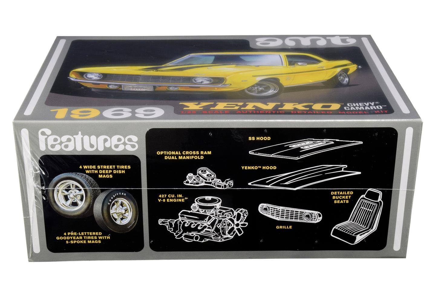 Skill 2 Model Kit 1969 Chevrolet Camaro Yenko 1/25 Scale by AMT <h2>Skill AMT</h2> <p>High-quality diecast car perfect for collectors and enthusiasts. Features detailed interior exterior craftsmanship