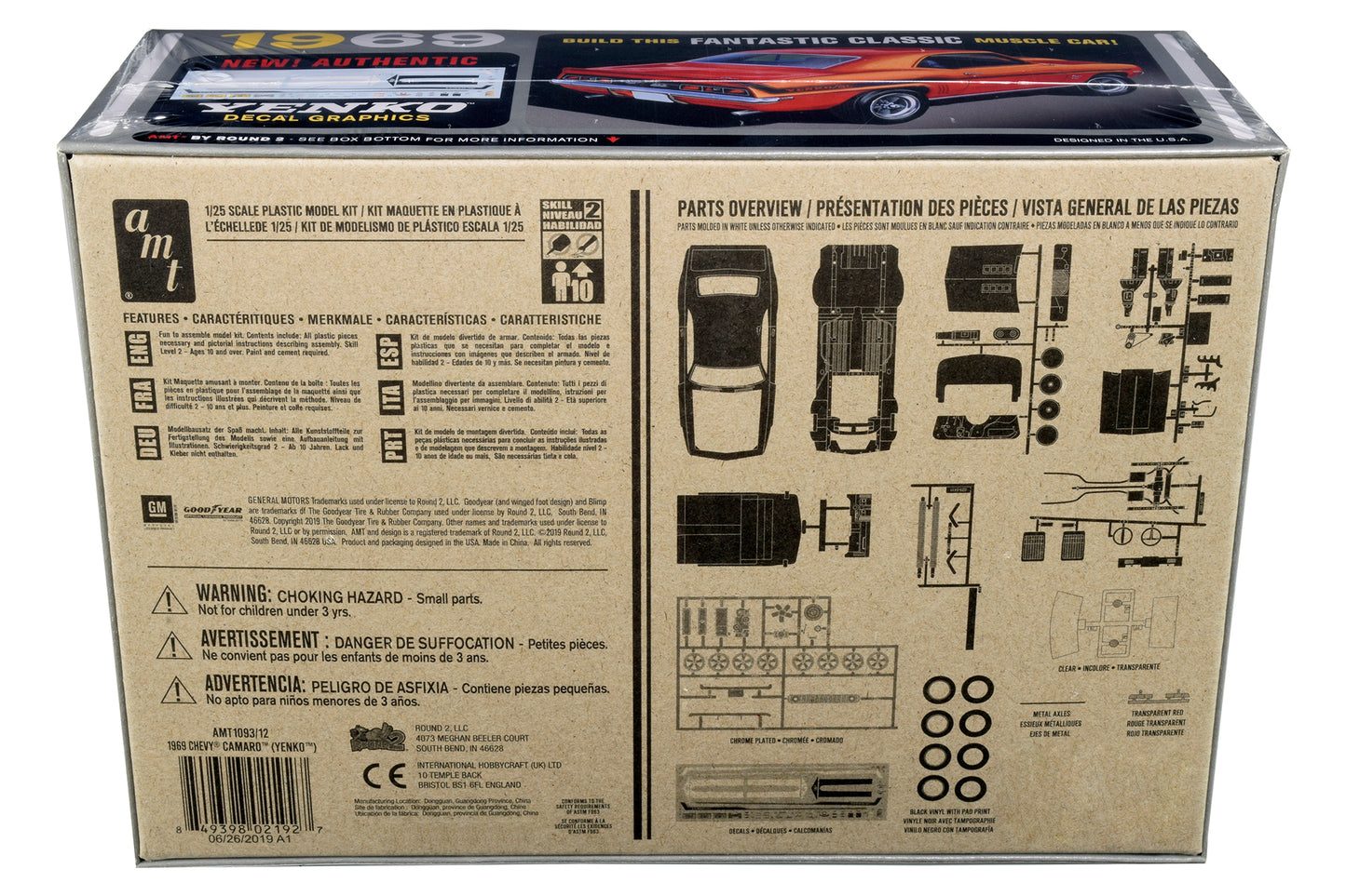 Skill 2 Model Kit 1969 Chevrolet Camaro Yenko 1/25 Scale by AMT <h2>Skill AMT</h2> <p>High-quality diecast car perfect for collectors and enthusiasts. Features detailed interior exterior craftsmanship