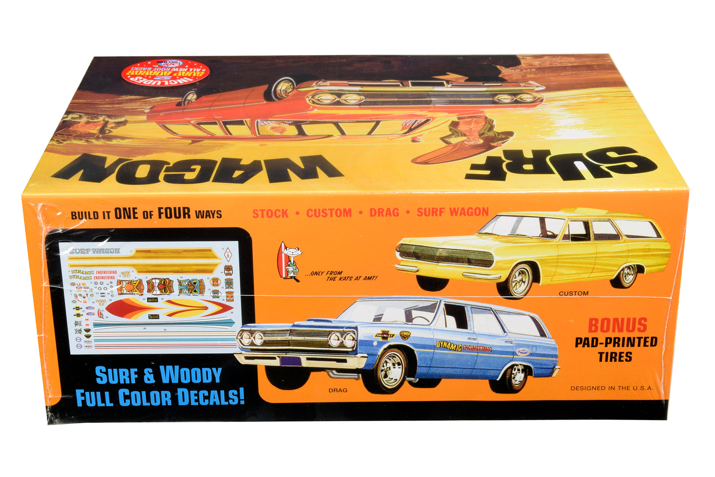 Skill 2 Model Kit 1965 Chevrolet Chevelle "Surf Wagon" with Two Surf Boards 4 in 1 1/25 Scale by AMT <h2>Skill AMT</h2> <p>High-quality diecast car perfect for collectors and enthusiasts. Features det