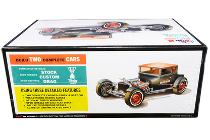 Skill 2 Model Kit 1925 Ford Model T "Chopped" Set of 2 pieces 1/25 Scale Model by AMT
