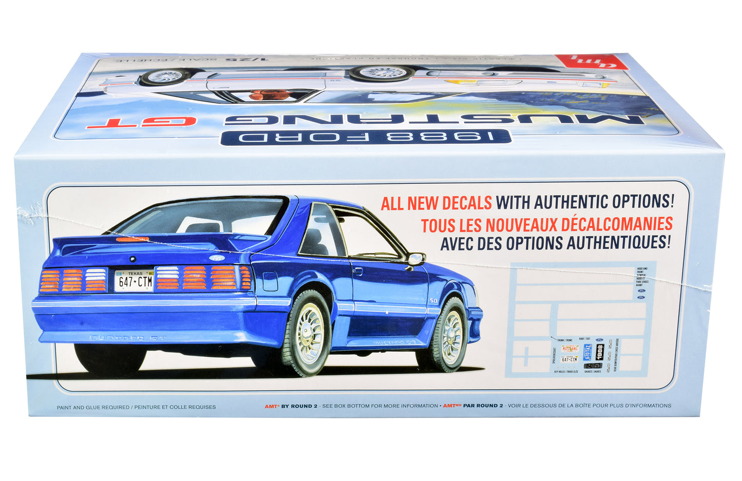 Skill 2 Model Kit 1988 Ford Mustang GT 1/25 Scale by AMT <h2>Skill AMT</h2> <p>High-quality diecast car perfect for collectors and enthusiasts. Features detailed interior exterior craftsmanship, reali