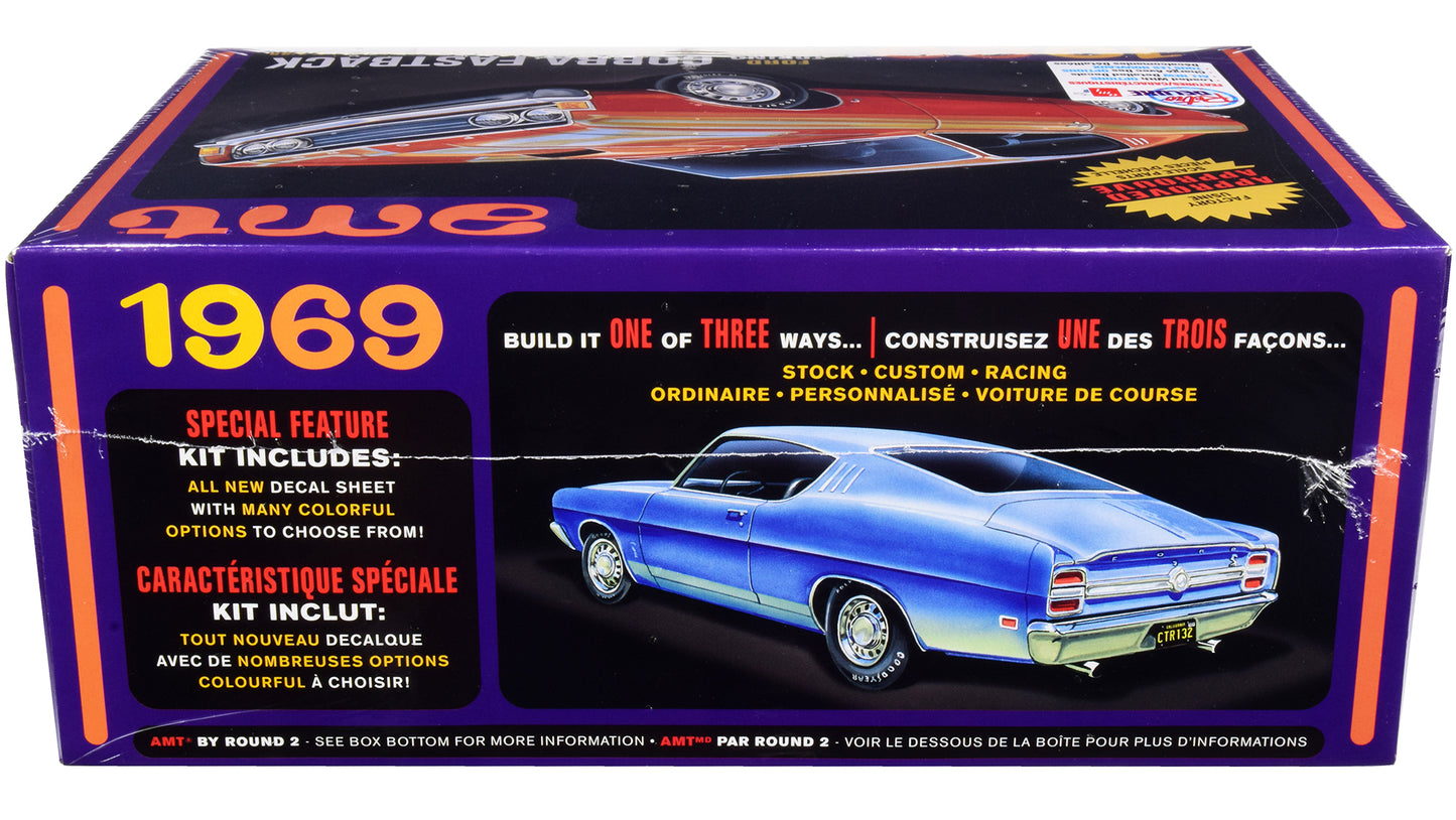 Skill 2 Model Kit 1969 Ford Torino Cobra Fastback 3-in-1 1/25 Scale by AMT <h2>Skill AMT</h2> <p>High-quality diecast car perfect for collectors and enthusiasts. Features detailed interior exterior cr