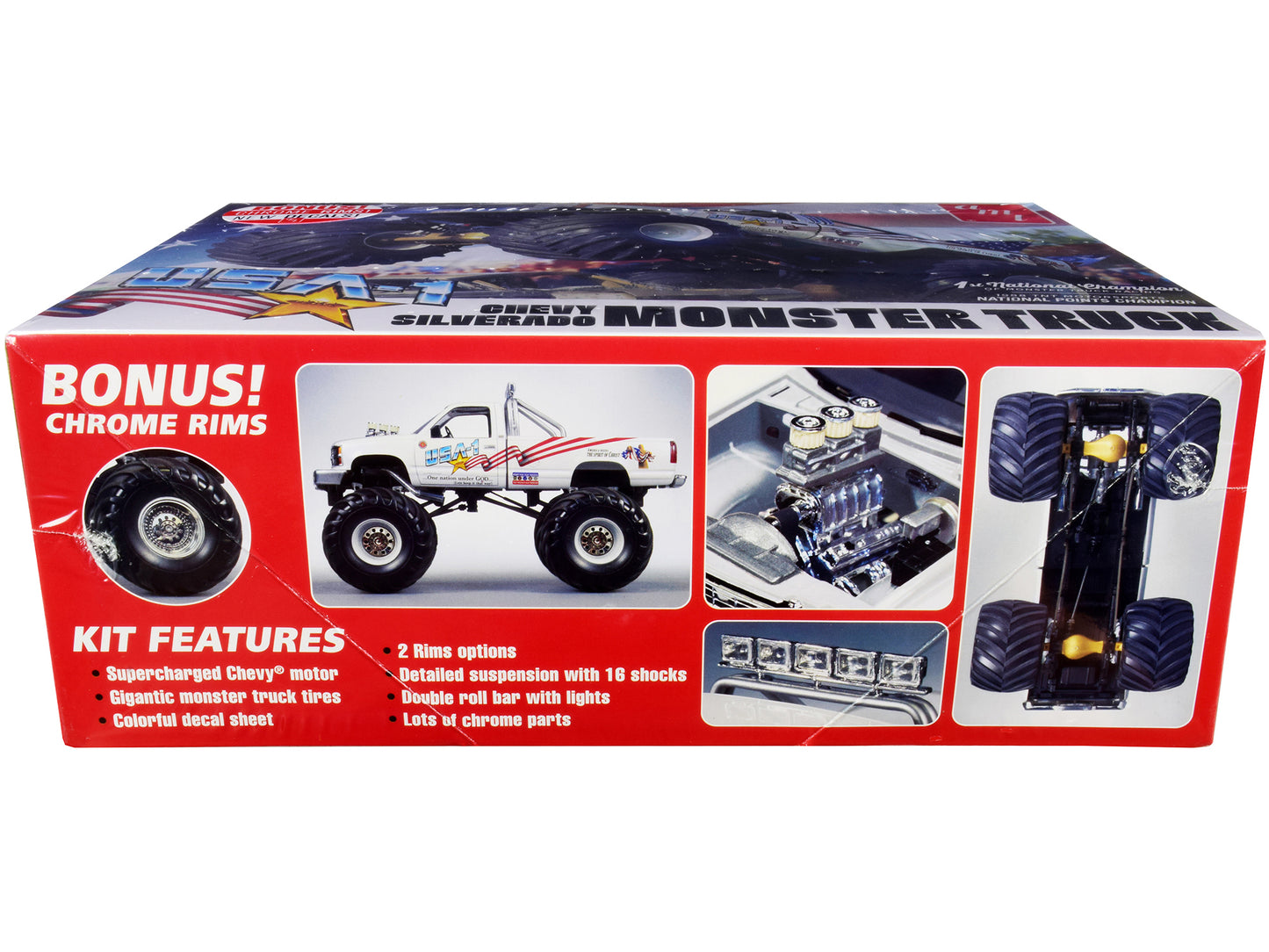Skill 2 Model Kit Chevrolet Silverado "USA-1" Monster Truck 1/25 Scale by AMT <h2>Skill AMT</h2> <p>High-quality diecast car perfect for collectors and enthusiasts. Features detailed interior exterior