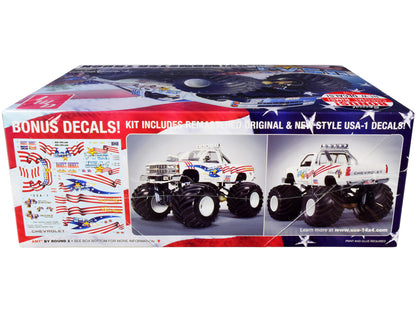Skill 2 Model Kit Chevrolet Silverado "USA-1" Monster Truck 1/25 Scale by AMT <h2>Skill AMT</h2> <p>High-quality diecast car perfect for collectors and enthusiasts. Features detailed interior exterior