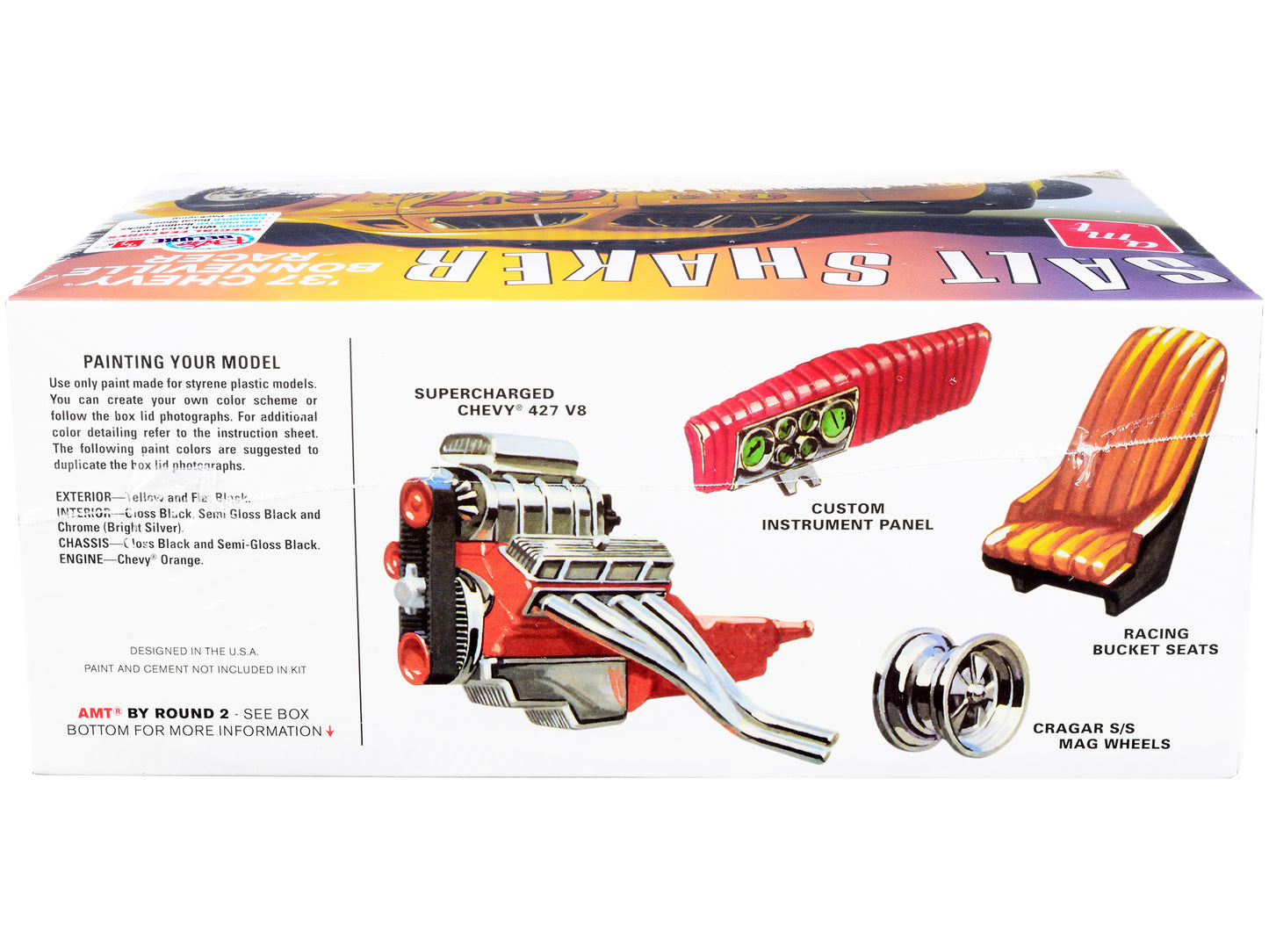 Skill 2 Model Kit 1937 Chevrolet Bonneville Racer "Salt Shaker" 1/25 Scale by AMT <h2>Skill AMT</h2> <p>High-quality diecast car perfect for collectors and enthusiasts. Features detailed interior exte