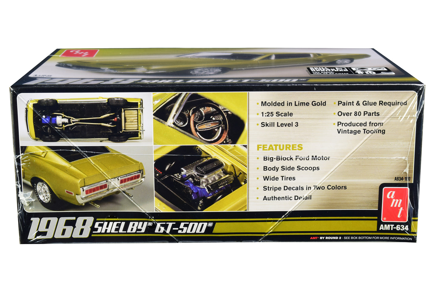 Skill 3 Model Kit 1968 Ford Mustang Shelby GT-500 1/25 Scale by AMT <h2>Skill AMT</h2> <p>High-quality diecast car perfect for collectors and enthusiasts. Features detailed interior exterior craftsman