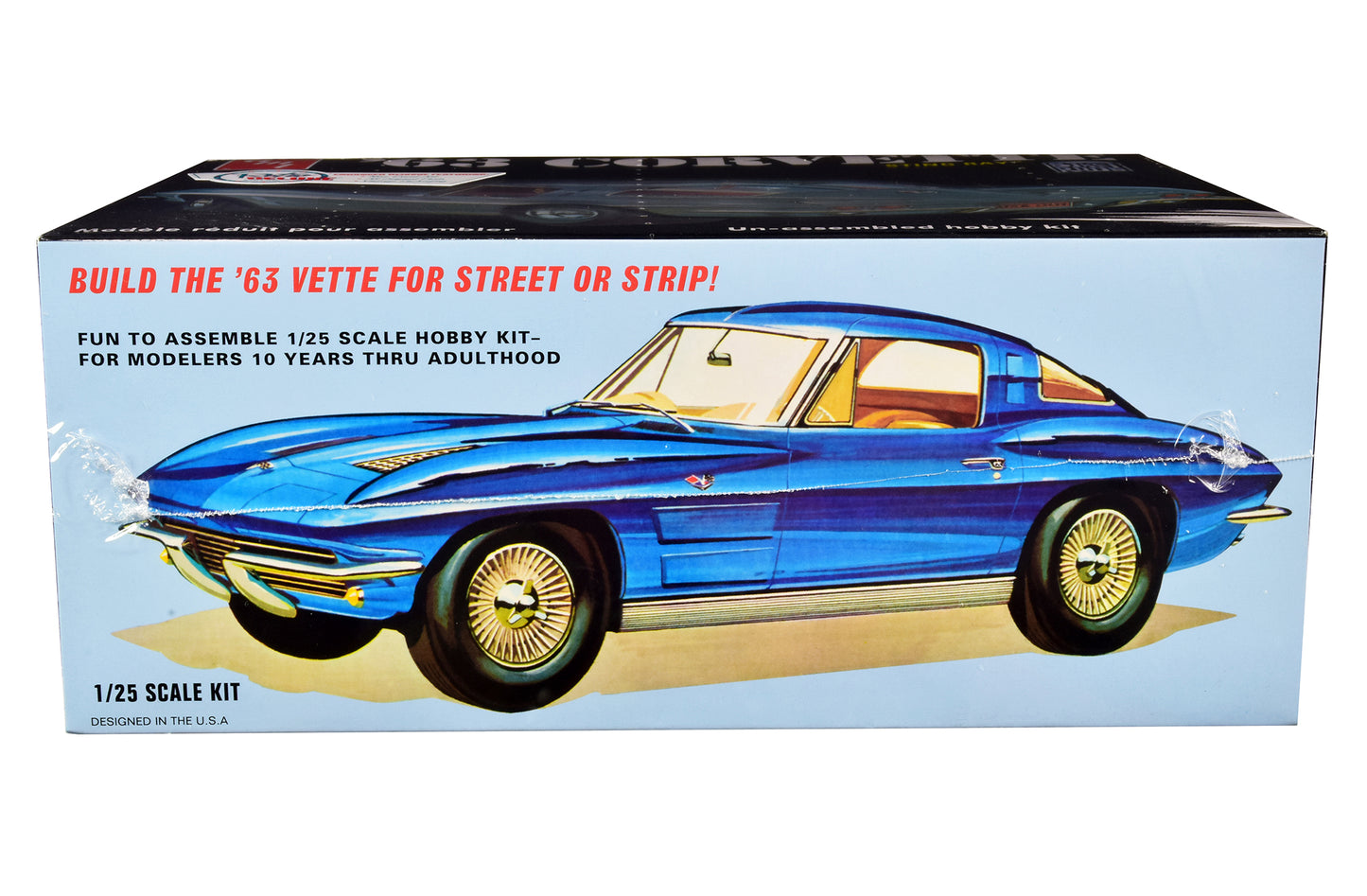 Skill 2 Model Kit 1963 Chevrolet Corvette Stingray 1/25 Scale by AMT <h2>Skill AMT</h2> <p>High-quality diecast car perfect for collectors and enthusiasts. Features detailed interior exterior craftsma