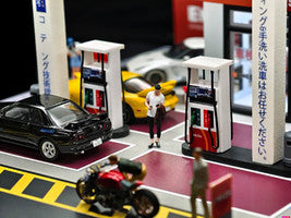 Eneos Japan Gas Station Diorama Set "American X G-Fans" Series for 1/64 Scale Models by American <h2>Eneos Diorama</h2> <p>High-quality diecast model car perfect collectors and enthusiasts. Features d