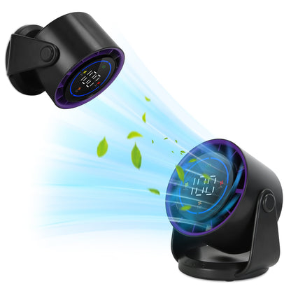 100 Speeds Desk Fan Battery Operated Wall Mounted Rechargeable Mini With 120º T