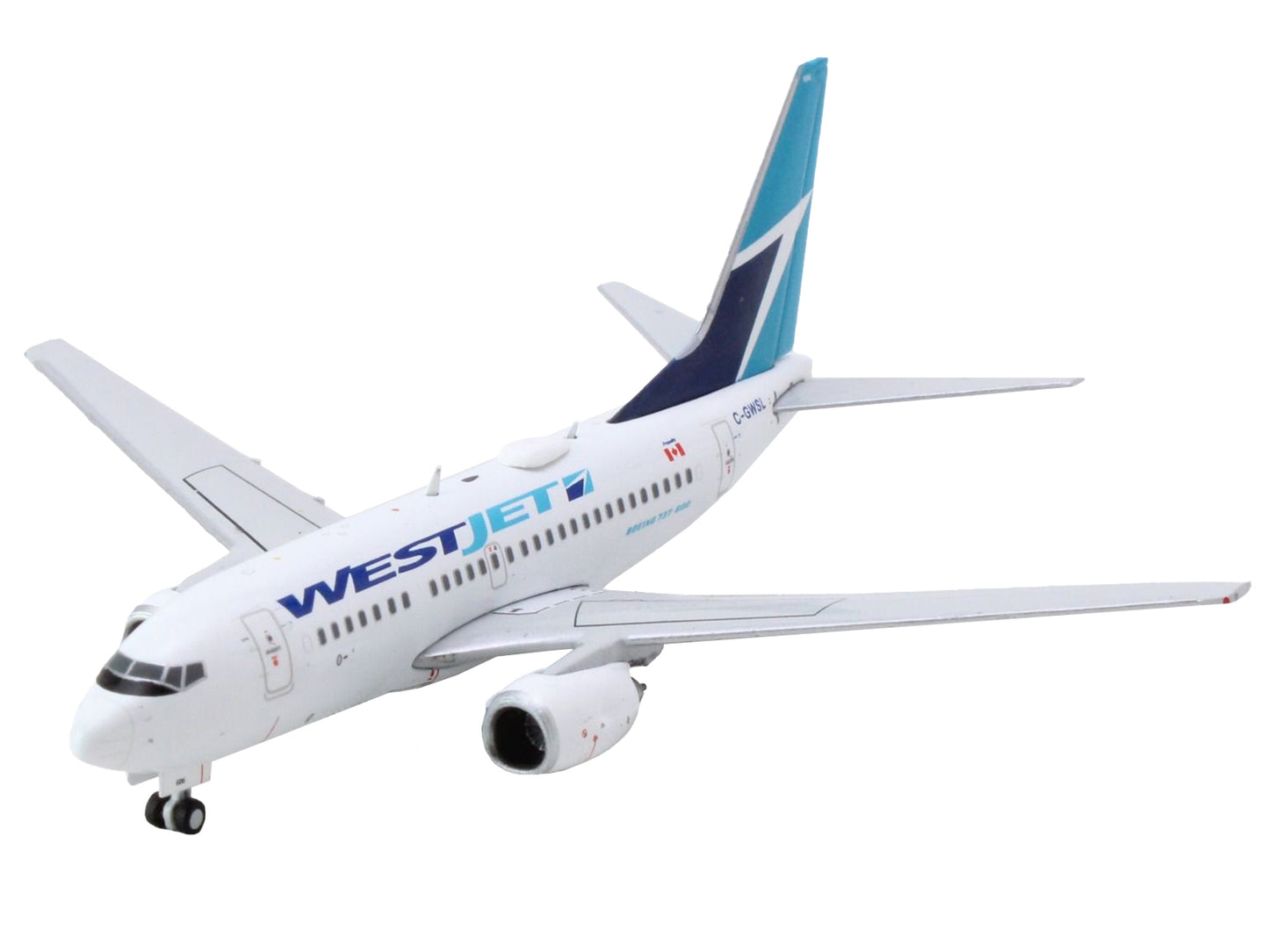 Boeing 737-600 Commercial Aircraft "Westjet Airlines" (C-GWSL) White with Blue Tail 1/400 Diecast Model Airplane by GeminiJets <h2>Boeing GeminiJets</h2> <p>High-quality car perfect for collectors and