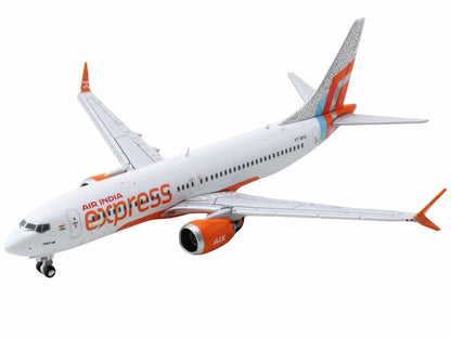 Boeing 737 MAX 8 Commercial Aircraft "Air India Express" (VT-BXA) White with Tail Graphics 1/400 Diecast Model Airplane by GeminiJets <h2>Boeing GeminiJets</h2> <p>High-quality car perfect for collect