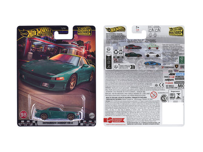 Hot Wheels Mitsubishi 3000GT VR-4 Green Metallic "Boulevard" Series Diecast Model Car by <h2>Mitsubishi Wheels</h2> <p>High-quality perfect for collectors and enthusiasts. Features detailed interior e