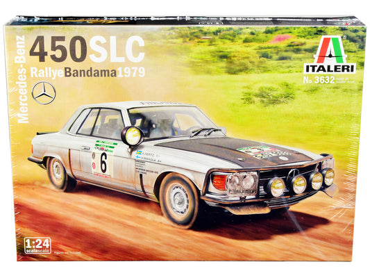 Skill 3 Model Kit Mercedes-Benz 450 SLC Winner 1/24 Scale Model by Italeri