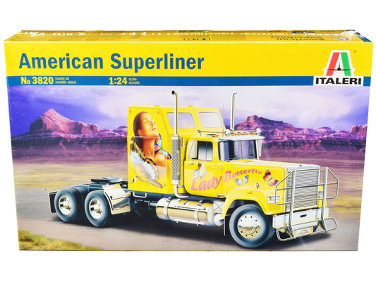 Skill 5 Model Kit American Superliner Truck Tractor Lady Butterfly 1/24 Scale