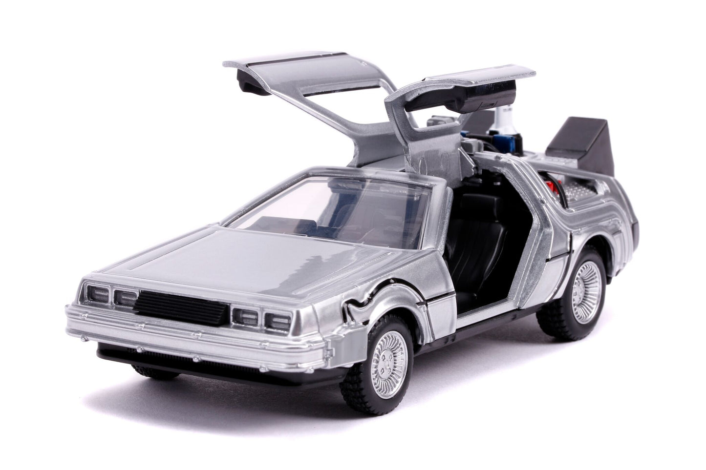 DeLorean DMC (Time Machine) Silver "Back to the Future Part II" (1989) Movie "Hollywood Rides" Series 1/32 Diecast Model Car by Jada <h2>DeLorean Jada</h2> <p>High-quality perfect for collectors and e
