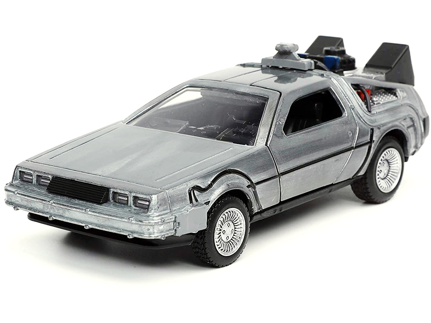 DeLorean DMC (Time Machine) Brushed Metal "Back to the Future Part I" (1985) Movie "Hollywood Rides" Series 1/32 Diecast Model Car by Jada <h2>DeLorean Jada</h2> <p>High-quality perfect for collectors
