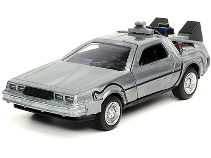 DeLorean DMC (Time Machine) Brushed Metal "Back to the Future Part I" (1985) Movie "Hollywood Rides" Series 1/32 Diecast Model Car by Jada <h2>DeLorean Jada</h2> <p>High-quality perfect for collectors