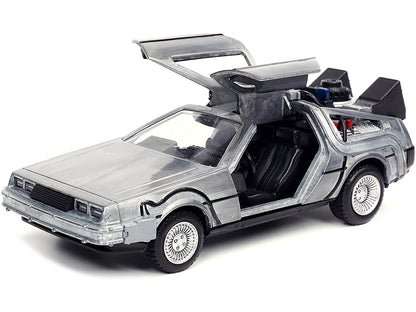 DeLorean DMC (Time Machine) Brushed Metal "Back to the Future Part I" (1985) Movie "Hollywood Rides" Series 1/32 Diecast Model Car by Jada <h2>DeLorean Jada</h2> <p>High-quality perfect for collectors