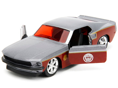 1969 Ford Mustang Silver Metallic and Dark Red Star Lord Diecast Figure "Marvel Guardians of the Galaxy" "Hollywood Rides" Series 1/32 Model Car by Jada <h2>1969 Jada</h2> <p>High-quality perfect for
