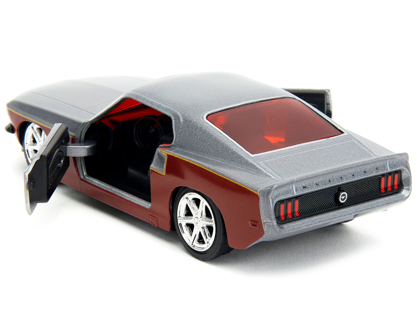 1969 Ford Mustang Silver Metallic and Dark Red Star Lord Diecast Figure "Marvel Guardians of the Galaxy" "Hollywood Rides" Series 1/32 Model Car by Jada <h2>1969 Jada</h2> <p>High-quality perfect for