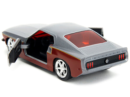 1969 Ford Mustang Silver Metallic and Dark Red Star Lord Diecast Figure "Marvel Guardians of the Galaxy" "Hollywood Rides" Series 1/32 Model Car by Jada <h2>1969 Jada</h2> <p>High-quality perfect for