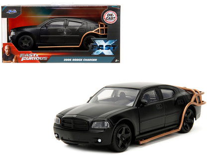 2006 Dodge Charger Matt Black with Outer Cage "Fast & Furious" Series 1/32 Diecast Model Car by Jada <h2>2006 Jada</h2> <p>High-quality perfect for collectors and enthusiasts. Features detailed interi