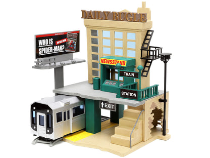 "Daily Bugle" and Subway Diorama Set with Spider-Man J. Jonah Jameson Diecast Figures "Marvel's Spider-Man" "Nano Scene" Series Models by Jada <h2>"Daily Jada</h2> <p>High-quality model car perfect fo
