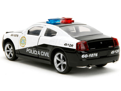 2006 Dodge Charger Police Black and White "Policia Civil" "Fast & Furious" Series 1/32 Diecast Model Car by Jada <h2>2006 Jada</h2> <p>High-quality perfect for collectors enthusiasts. Features detaile
