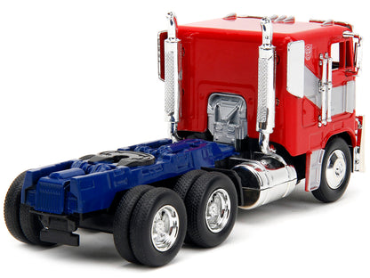 Optimus Prime Tractor Truck Red and Blue with Silver Stripes "Transformers: Rise of the Beasts" (2023) Movie "Hollywood Rides" Series 1/32 Diecast Model Car by Jada <h2>Optimus Jada</h2> <p>High-quali