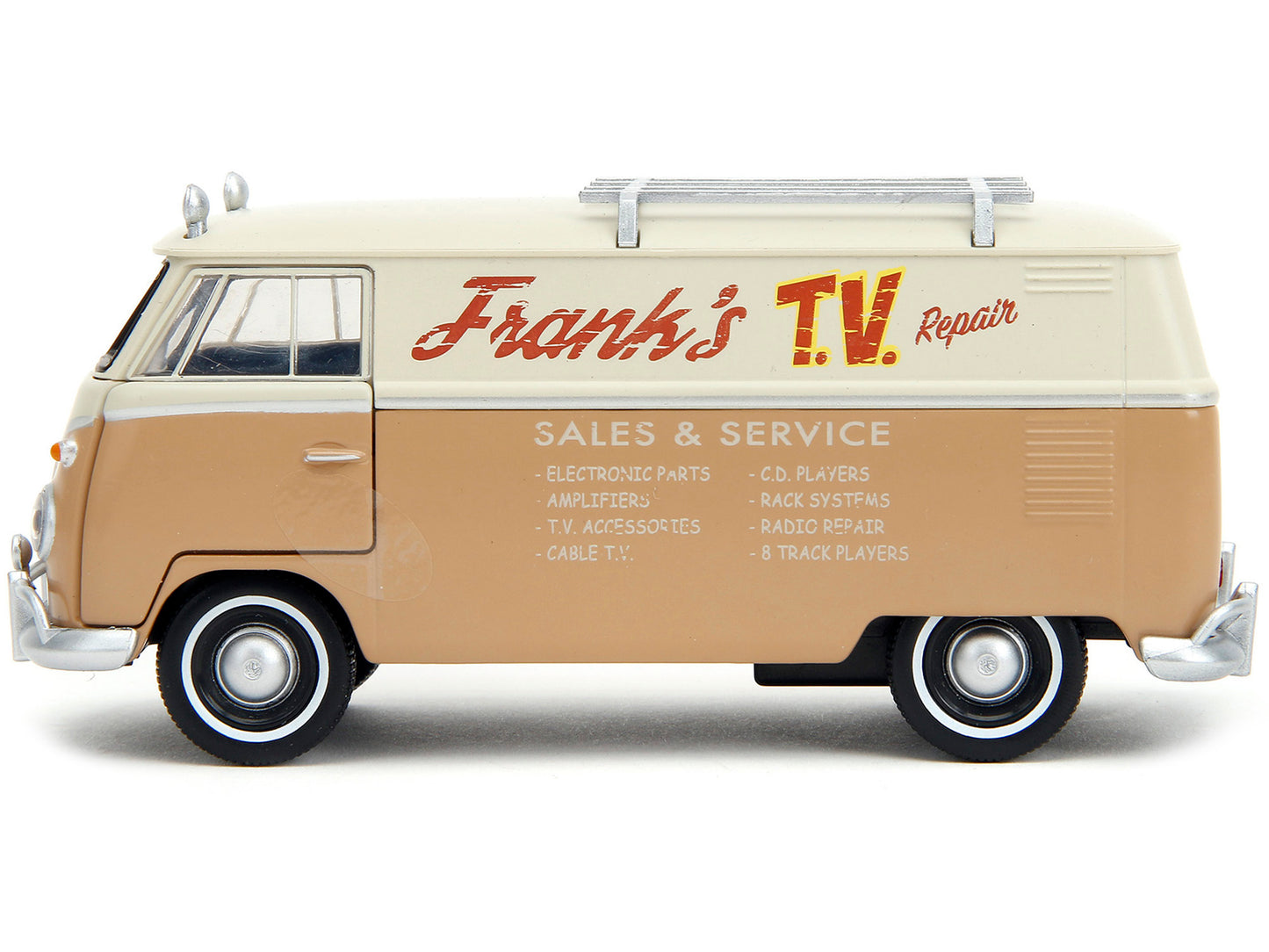 Volkswagen Bus "WheelJack" Tan and Beige "Frank's TV Repair" "Transformers: Rise of the Beasts" (2023) Movie "Hollywood Rides" Series 1/32 Diecast Model Car by Jada <h2>Volkswagen Jada</h2> <p>High-qu